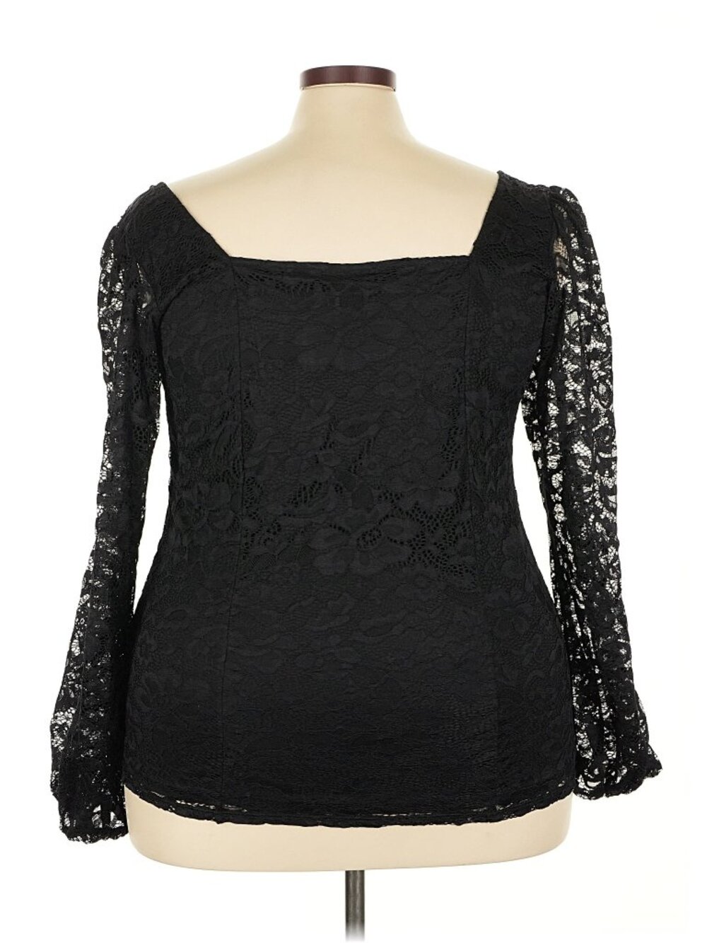 Torrid Long Sleeve Black Lace Top Size 3x